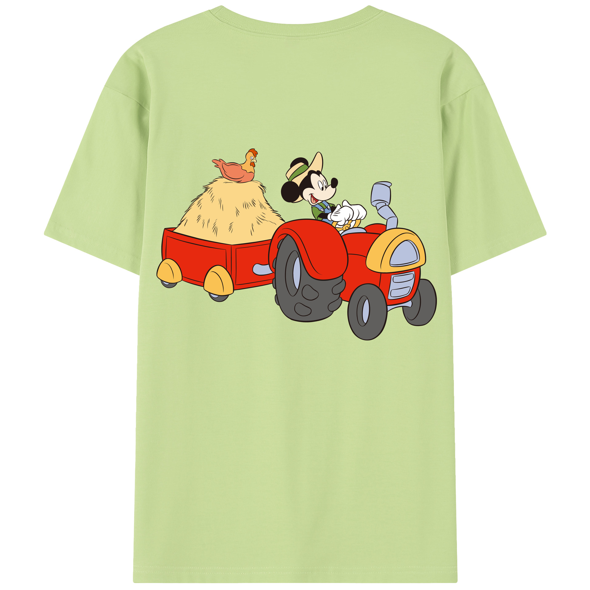 （画像用） ミッキーマウス Mickey Mouse 綿100％半袖Tシャツ（背面プリント）